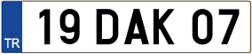 Truck License Plate